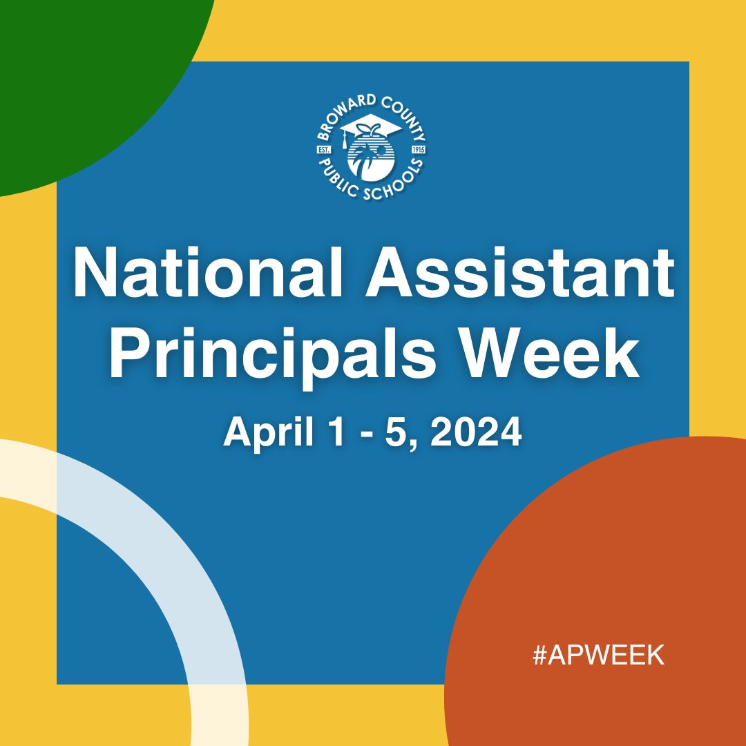 April 1 - 5 is National Assistant Principals Week! We celebrate and thank our dedicated assistant principals for going above and beyond for our students. Tag an AP so they know it's real! 💙🤍#APWeek #BCPSProud