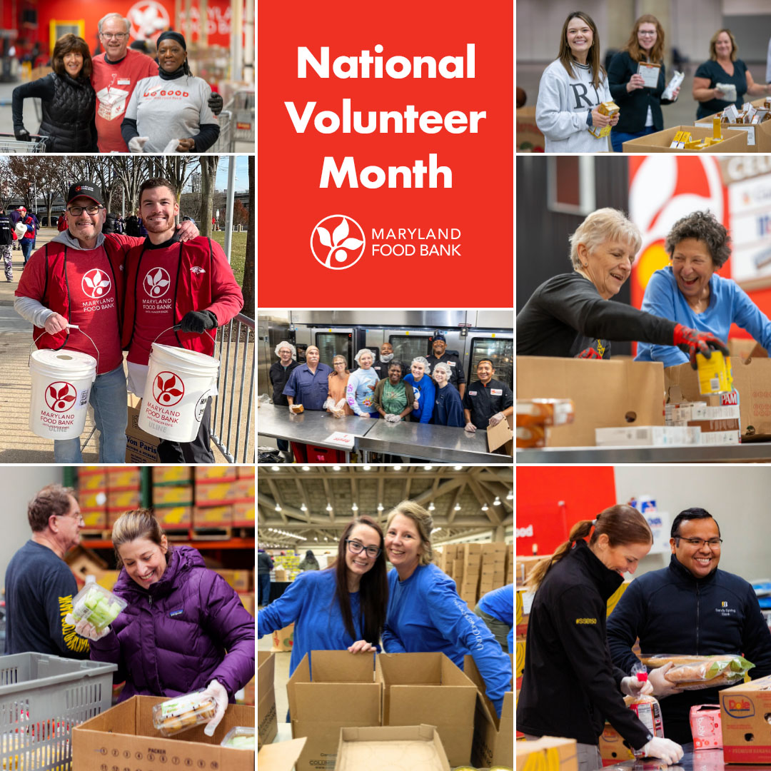 All smiles for #NationalVolunteerMonth!😊We're so grateful for all of our volunteers who show up to lend a hand in our warehouse, in our kitchen, at events, or out in the community, ready to work with smiles on their faces. Register to volunteer today! bit.ly/3QX8pWd