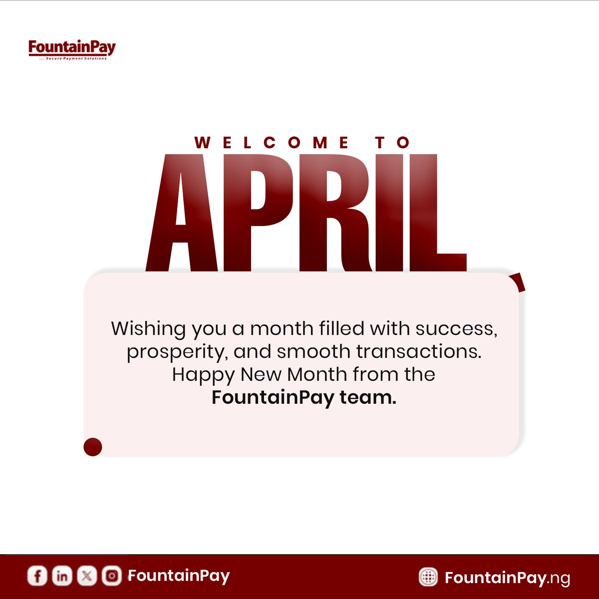 fountainpay_'s tweet photo. Happy New Month💕 https://t.co/pUxU0052up