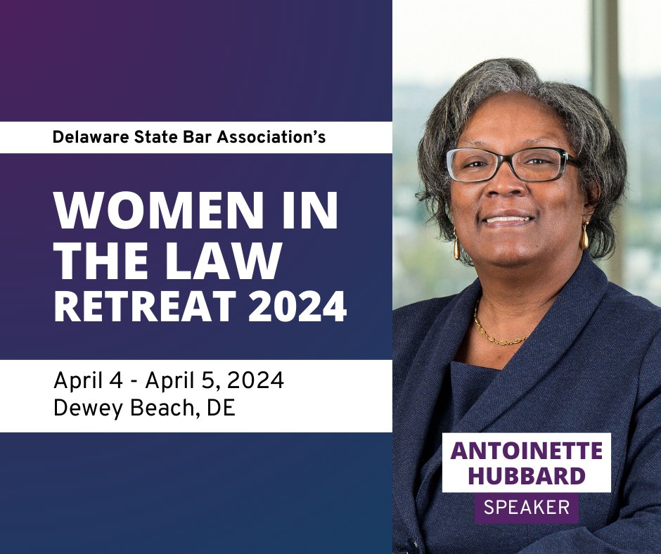 Maron Marvel member Antoinette Hubbard is speaking this Friday at the Delaware State Bar Association's Women in the Law Retreat! Learn more: dsba.org/event/women-an…
#maronmarvel #womeninlaw #dbsa