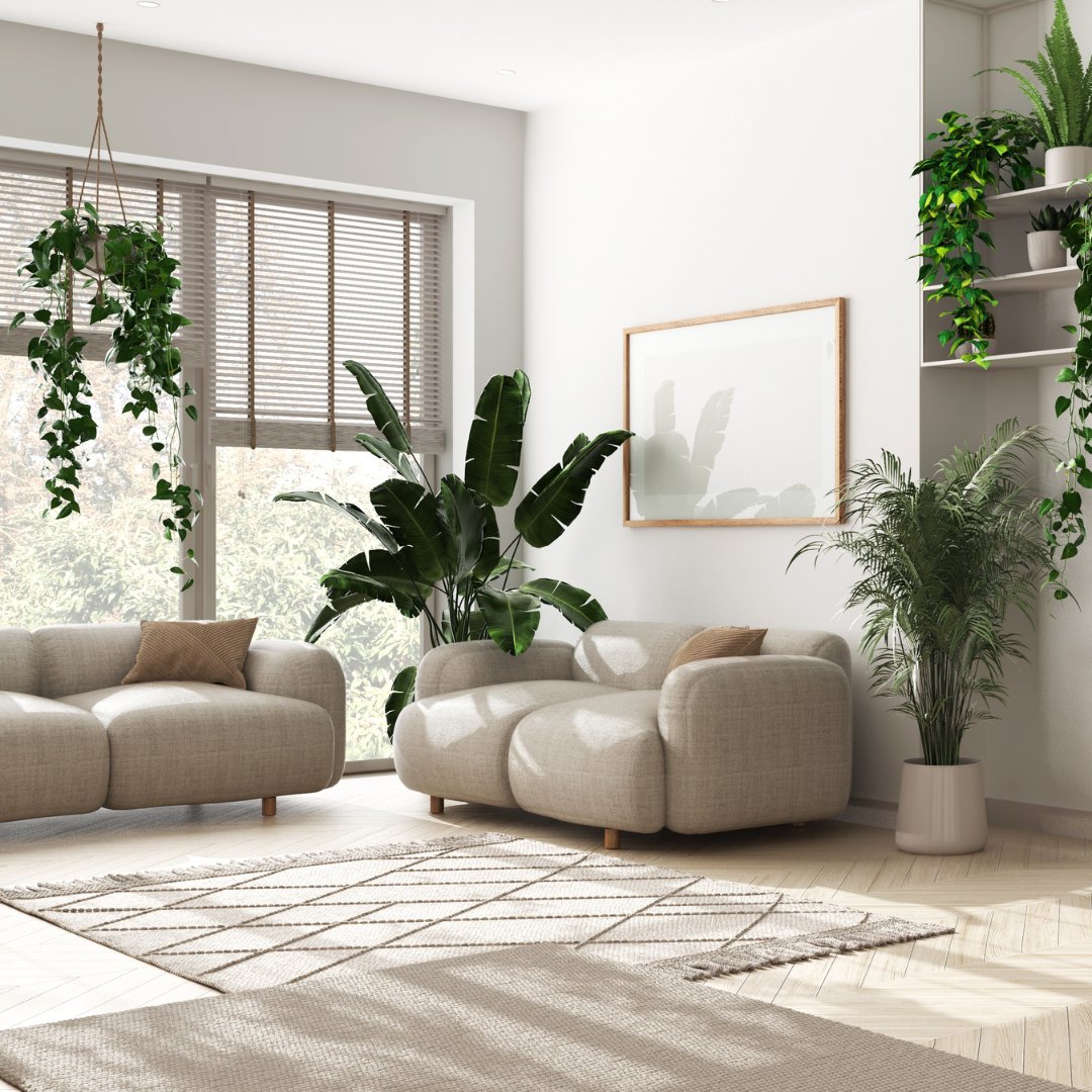 Biophilic design isn't just about aesthetics – it's about creating environments that support physical and mental health.

Whether that's maximising natural light to brighten up a room, adding plants to purify the air, or incorporating natural materials, patterns and textures.