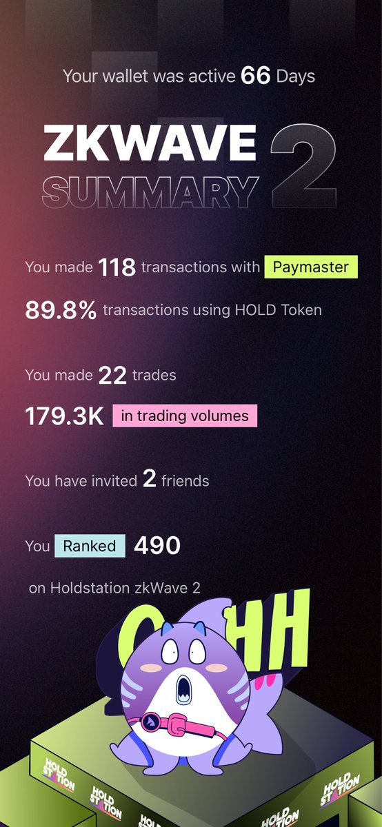 Introducing Hold Station: 

Your Ultimate Wallet, Exchange, and Bridge in the ZKSync Ecosystem. 

With their innovative Paymaster system, you can pay transaction fees with various tokens in addition to ETH, making transactions seamless and efficient.

apps.apple.com/vn/app/holdsta…