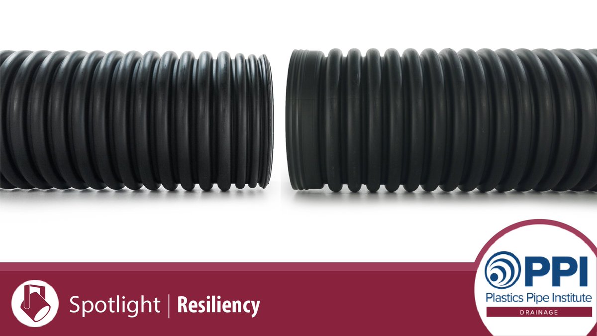 How resilient are your drainage pipe joints? Leaking joints can diminish the integrity of backfill. #corrugatedHDPE and #corrugatedPP pipe have watertight joint options available meeting ASTM D3212. Visit our website: ow.ly/Mvol50R5Sqy #plasticpipeconnects