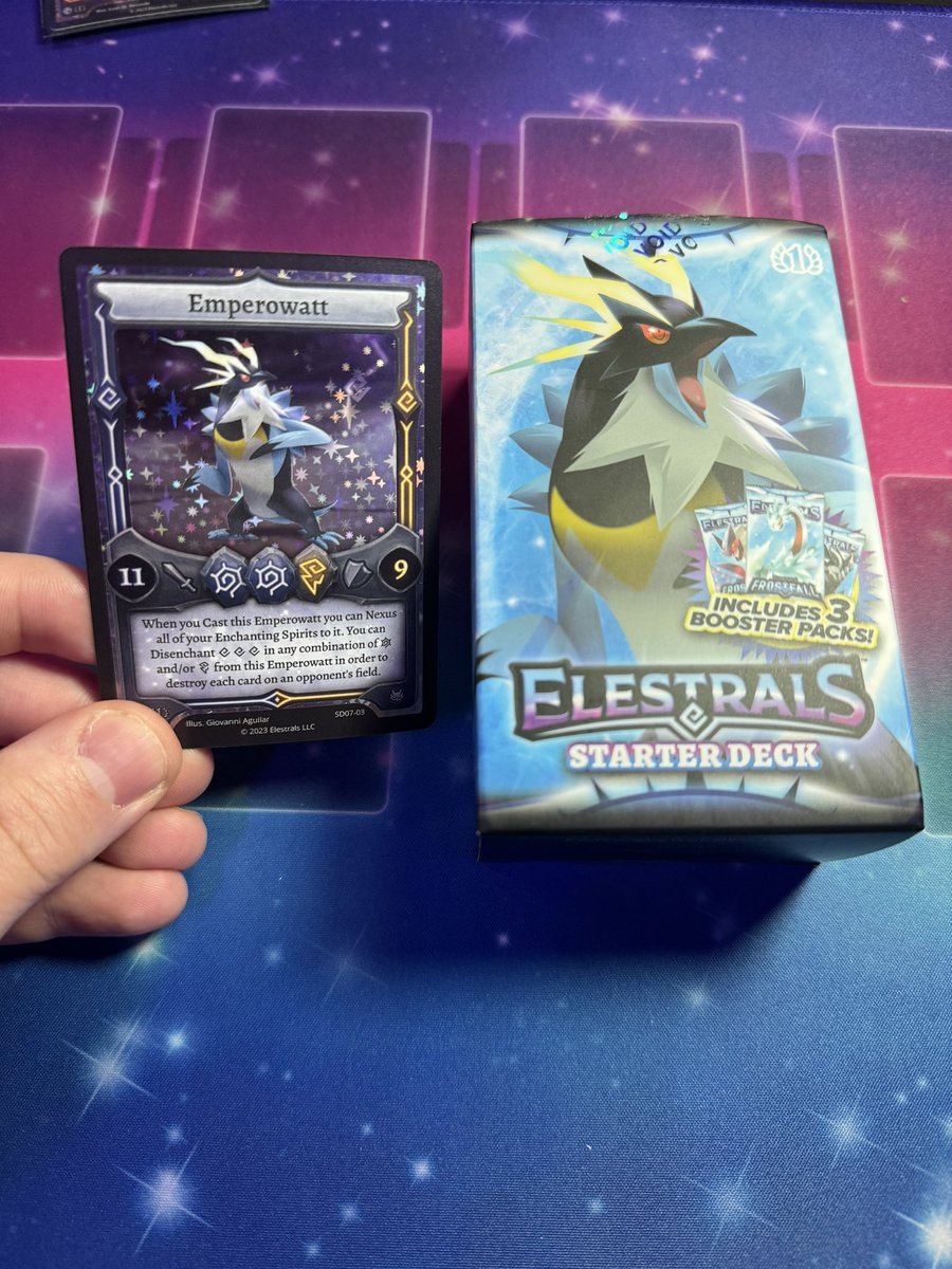 LIKE for Kryoscorch 🥶🔥 RT for Emperowatt 🐧⚡️ New Starter Decks release on Friday Preorders for Frostfall! @Elestrals