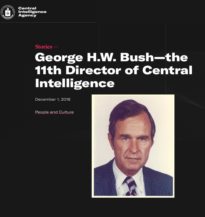 Remember when?—> George H.W. Bush mentioned the 'New World Order.' Fitting comment from a CIA Director... Hindsight is 20/20.