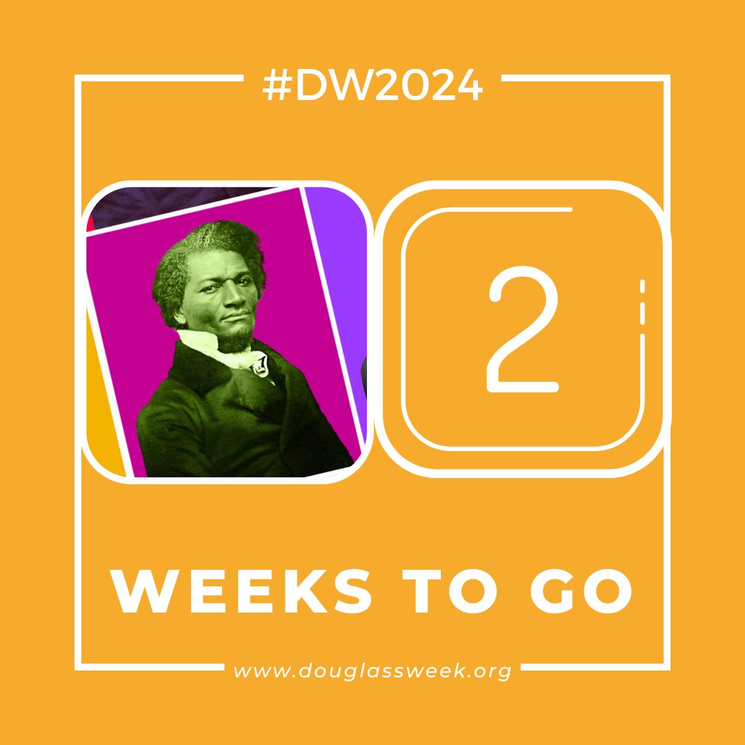 📣 2️⃣ Weeks to go till #Douglassweek2024 starts! We're so excited to be in Belfast, Cork & around the world, and hope you are, too! 💖 💻 Check out the full programme on our website & register for those events where you need (free) tickets! #markyourcalendar #SpreadTheWord! 😍