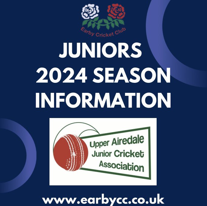 Junior Information In order to keep parents up to date we have created an information document which provides all the details for the juniors this season The document can be viewed below on our website earbycc.co.uk/post/junior-in…