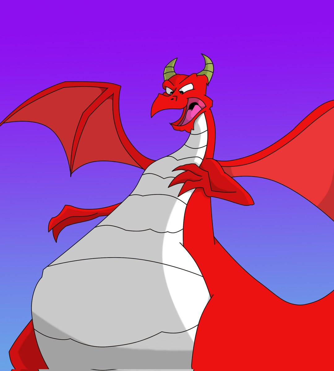 BORUEIRE's tweet image. A comparison of my fan art and origanal screenshot of Brain Master. @Ckaiadn should like this. #Dragons #anthropomorphic #Brainmaster