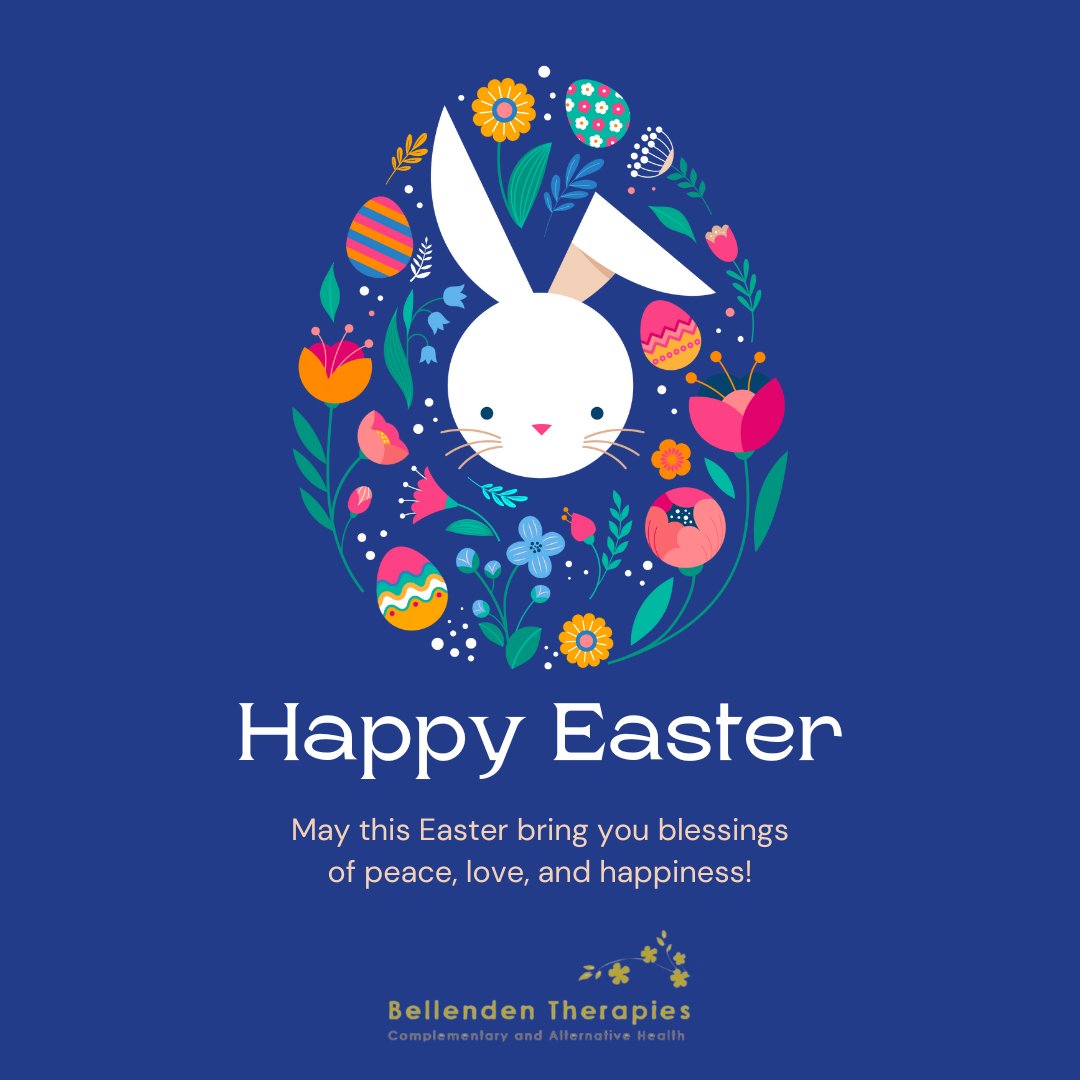 Here at Bellenden Therapies, we wish you a joyous Easter filled with peace, love, and delicious treats!

This season is a perfect reminder to cultivate fresh starts and growth in your own well-being journey.

From our family of therapists, Happy Easter and a delightful spring!
