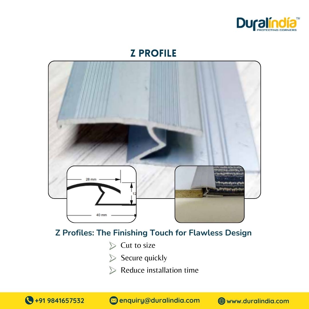 DuralIndia's tweet photo. Z Profiles: The Versatile Solution for Diverse Projects
The Aesthetics of your construction projects with Dural India Z Profiles!
๐ https://t.co/XVEvlYfP8o
๐ค +91 9841657532
๐ง enquiry@duralindia.com
#duralindia #zprofiles #interiordesign #constructionmaterials #ceilingtrim https://t.co/SSDsjcj5Qm