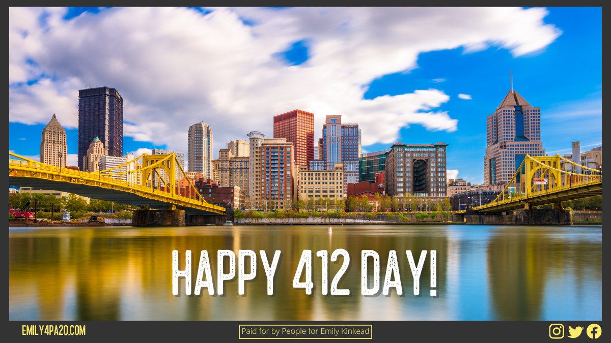 Happy #412Day! Hope yinz are celebrating with your favorite Pittsburgh treats, activities, n'at!