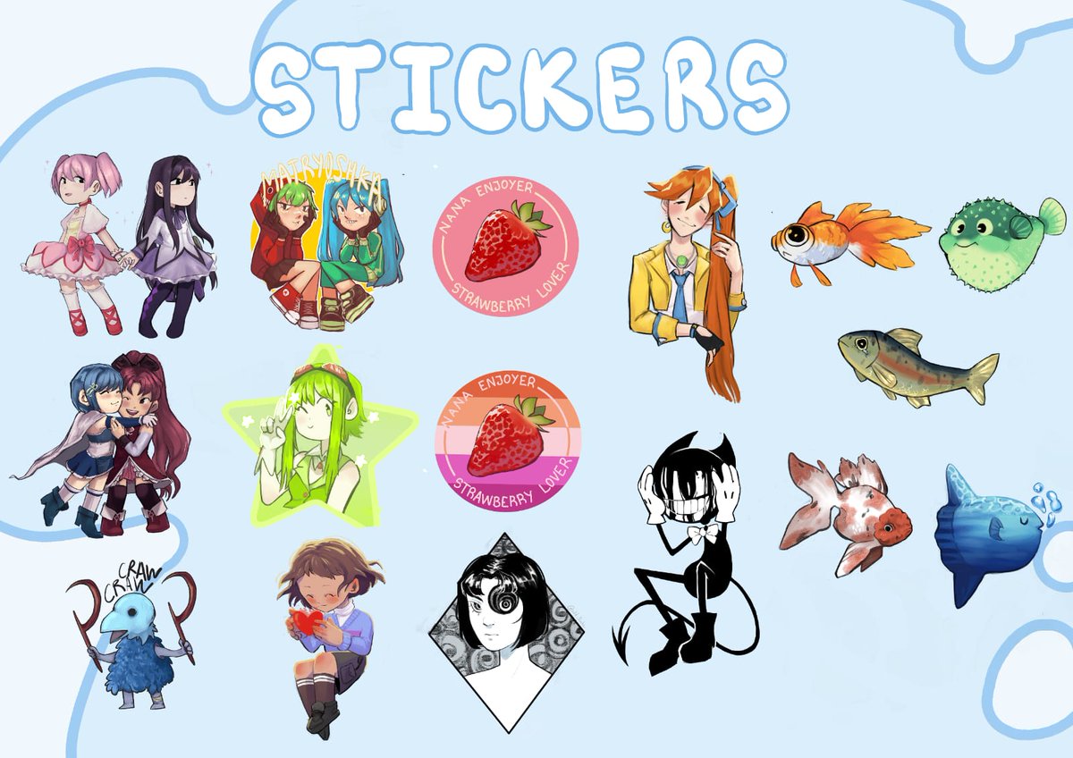 odd_trucha's tweet photo. @JW_Arte Holii! Soy Trucha y junto a @SaltyOnigirih  estaremos este finde en el stand NC61!! Dejo un catálogo de lo principal que llevaré ✨

También estaré participando en un rally de magical girls con premios exclusivos y limitados!! 🥰 https://t.co/DhjRovPAHA