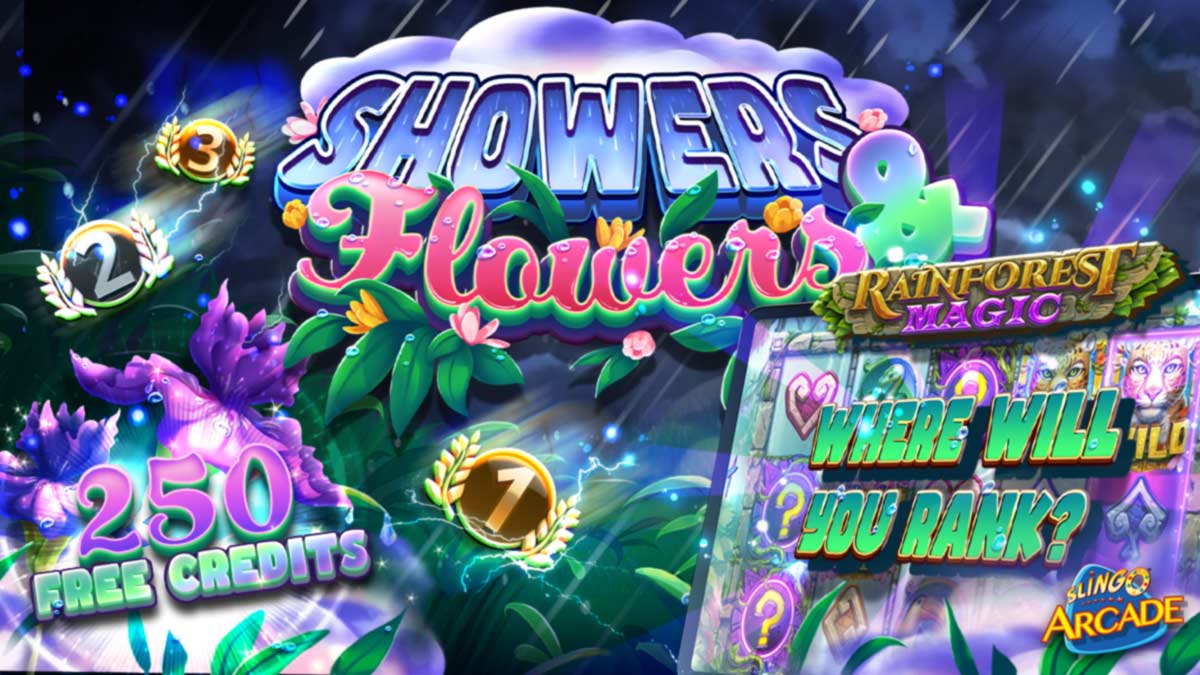 Collect 250 free credits and try Rainforest Magic in the Showers & Flowers Tournament. If there is anything Rainforest Magic can teach us, you have to let the rain fall so the WINS can grow! tinyurl.com/2p8n4mpc (credits available 24 hours from posting)
