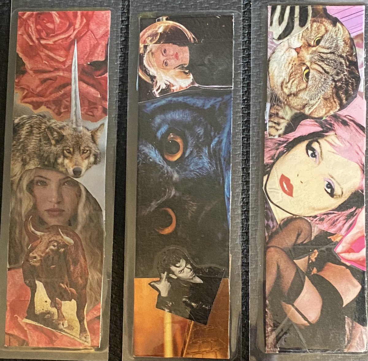 Vusleeka's tweet photo. 3 new bookmarks.
Nothing more nerdier than making your own bookmarks.  Right?
Or, is reading thought provoking? https://t.co/KfGbitFZF7