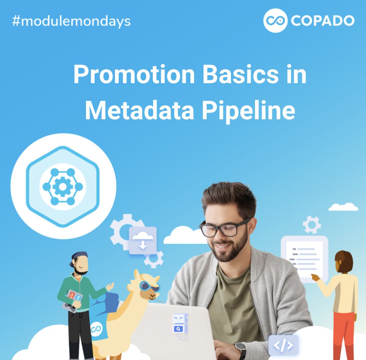 CopadoSolutions's tweet photo. Explore the basics of Copado's Metadata Pipeline feature with this week's #ModuleMonday! Learn how to move, promote, and deploy changes across sandboxes. Register in the #CopadoCommunity: https://t.co/OKuccDpEdy https://t.co/ndK2DC3m3o