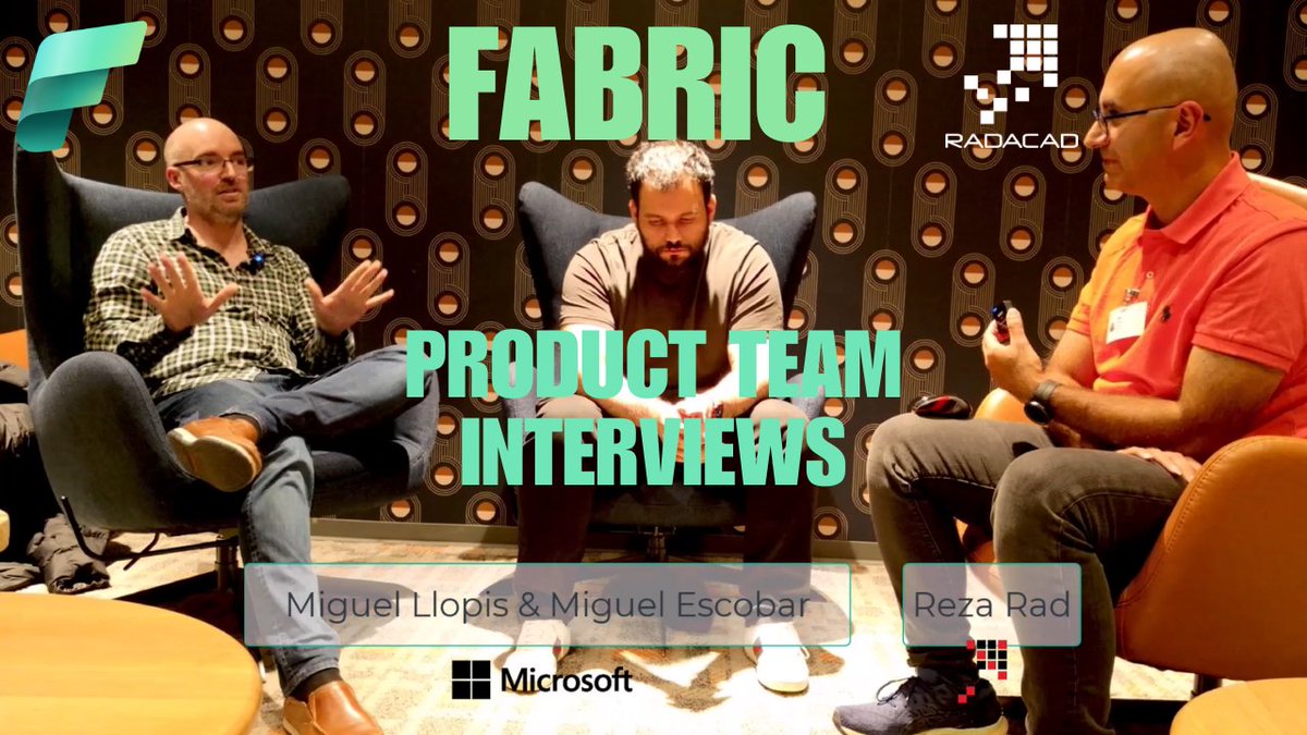 Reza Rad #PowerBI #Fabric #MSIgnite (@rad_reza) on Twitter photo Interview 7th of out 16 #Microsoft #Fabric #MicrosoftFabric
There is nothing like talking to <a href="/mllopis/">Miguel Llopis</a> and <a href="/EscobarMiguel90/">Miguel Angel Escobar</a> in one session; this talk has so much #PowerQuery.
We talked about the road from #Excel add-on Data Explorer back in the days to #PowerBI Desktop Power Interview 7th of out 16 #Microsoft #Fabric #MicrosoftFabric
There is nothing like talking to <a href="/mllopis/">Miguel Llopis</a> and <a href="/EscobarMiguel90/">Miguel Angel Escobar</a> in one session; this talk has so much #PowerQuery.
We talked about the road from #Excel add-on Data Explorer back in the days to #PowerBI Desktop Power