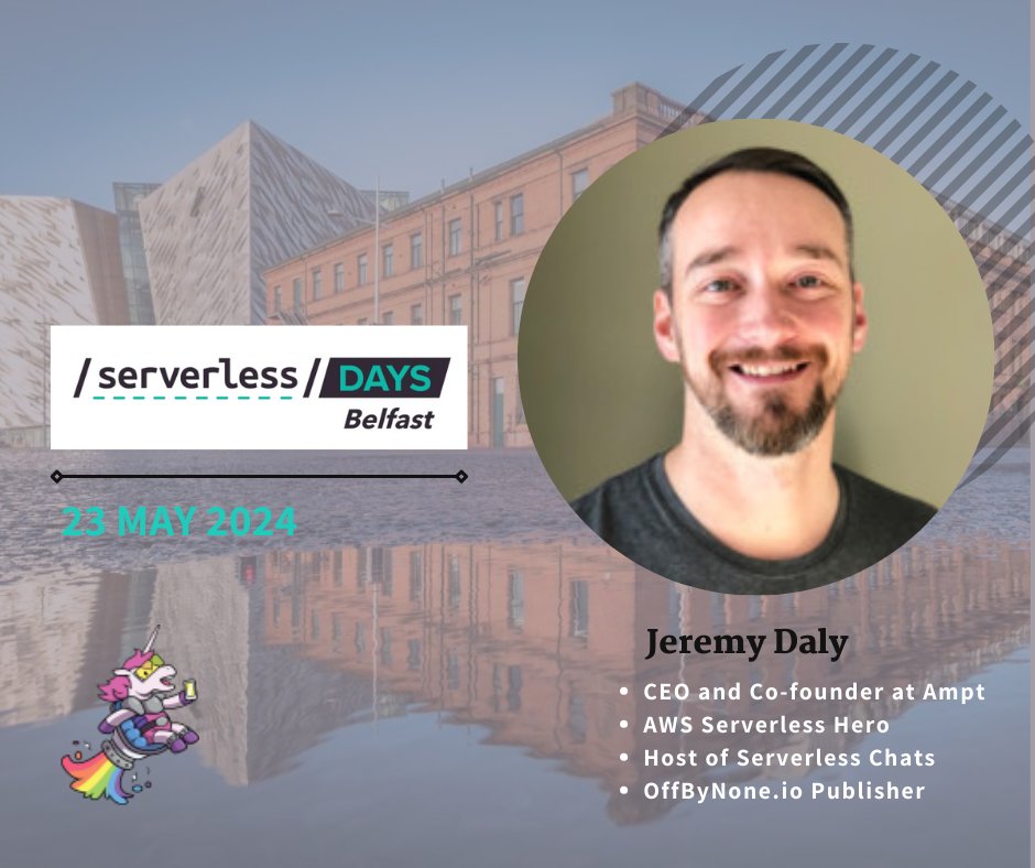 Speaker Announcement We can't wait to welcome @jeremy_daly back to SDB. He is CEO and Co-founder at Ampt, an AWS Serverless Hero and the publisher behind OffByNone.io weekly newsletter. We hope that has woken you up from your chocolate coma! serverlessdaysbelfast.com