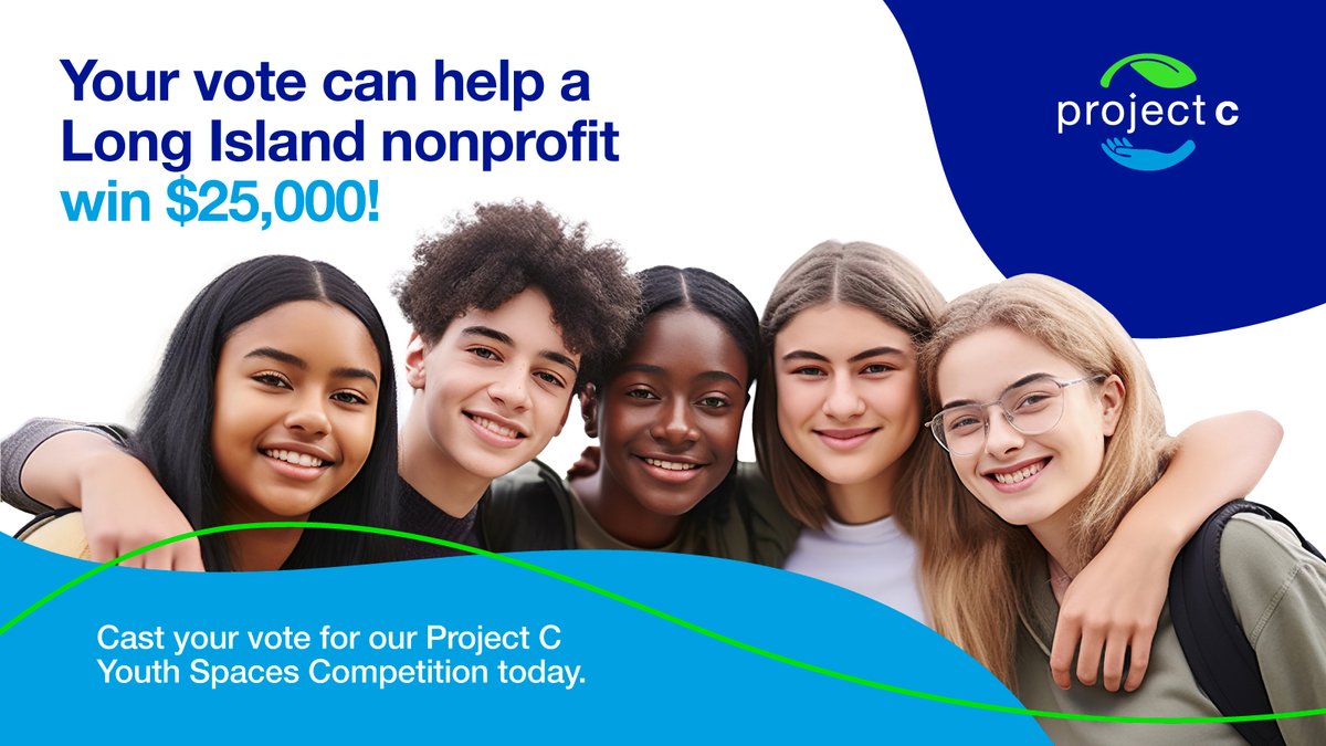 It’s time to make your voice heard! Voting is now open for our Project C Youth Spaces Competition. Our first place winner will receive $25,000 to refresh a Long Island youth space. See all finalist submissions and cast your vote at nationalgridus.com/project-c/Appl… #ProjectCYouth…