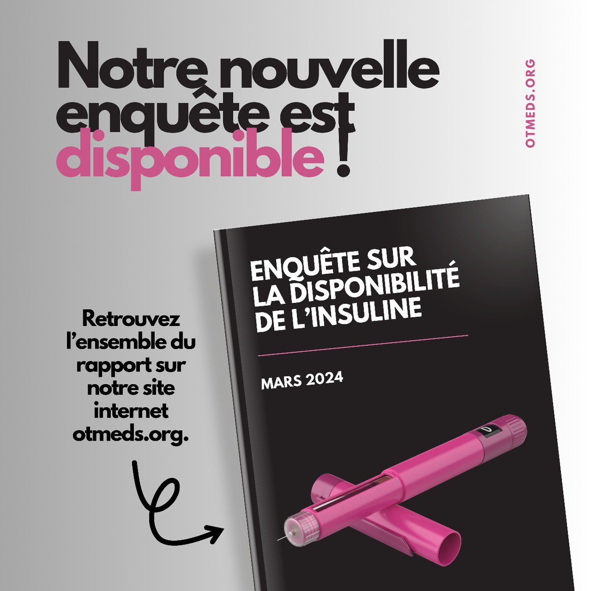 🔴 La nouvelle enquête d’ @otmeds, sur les pénuries d’insulines en France, est maintenant disponible. ⤵️ otmeds.org/communique-de-…