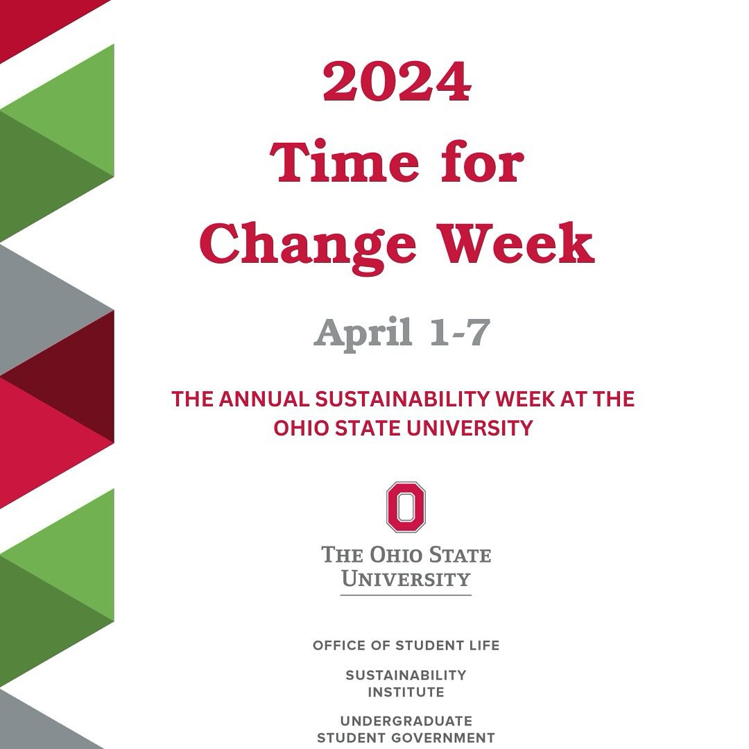 ⏳🌎 @t4cosu has collaborated with the Ohio State Community to bring numerous daily events to campus this week, promoting awareness of the environment &amp; sustainability through engagement &amp; education. Join an event today! Check it out: bit.ly/3vyoVUg
