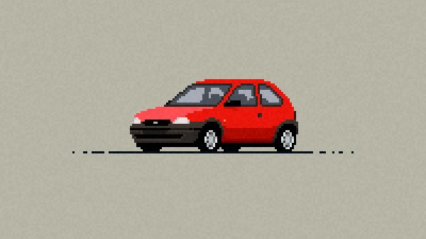 Opel Corsa B 1993
Continuing the success story of Corsas. Introduced higher safety standards to its segment, with cute, child-like looks.

#pixelart #pixel #pixelcar #art #carillustration #carinstagram #cardrawing #opel #corsa #etherfieldgames #etherfieldstudio