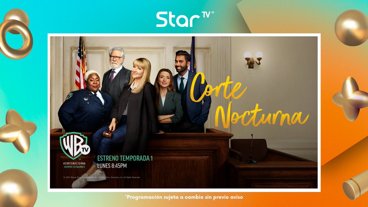 Para que no echemos de menos a Bernadette, #MelissaRauch vuelve con #CorteNocturna. 
No te pierdas del gran estreno hoy a las 8:45pm por @WarnerChannelLA canal 205 de #StarTV.💖⚖️