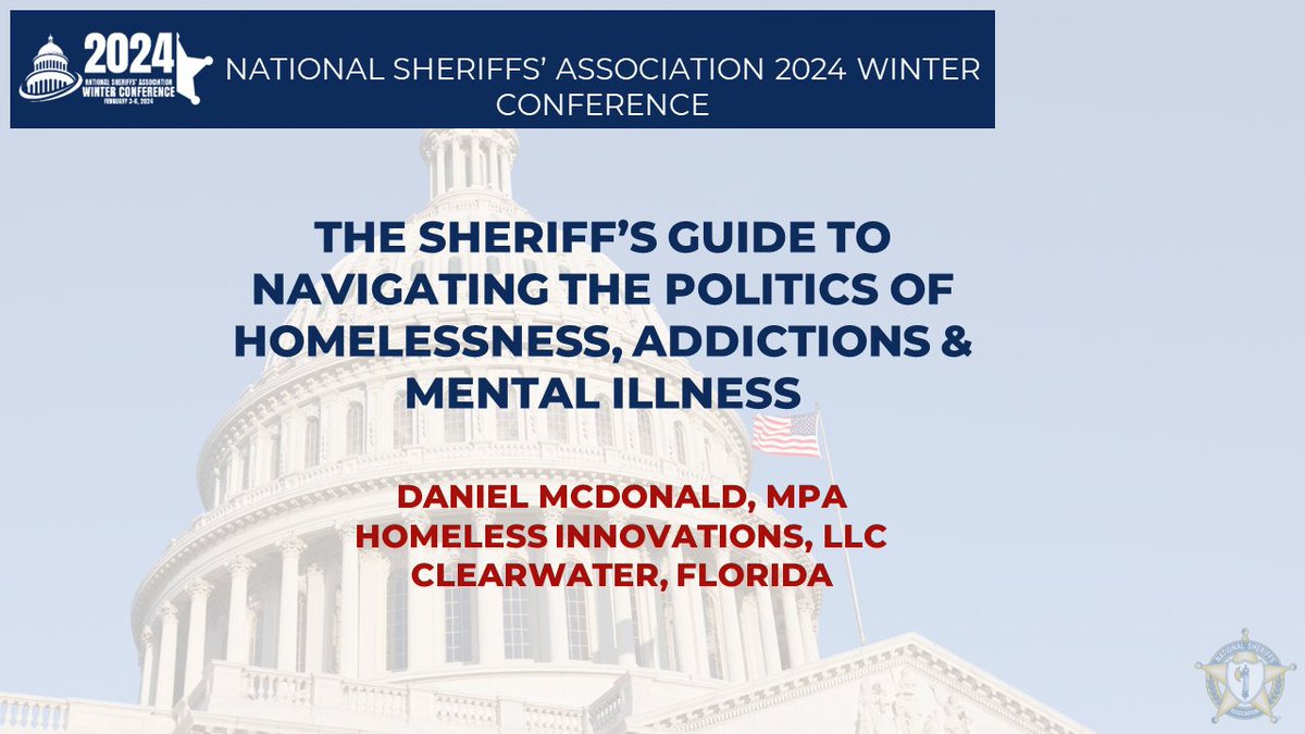 Homeless Police (@homelesspolice) on Twitter photo This is a recording of my presentation "The Sheriff's Guide to Navigating the Politics of #Homelessness, #Addictions & #mentalillness", recorded at the 2024 <a href="/NationalSheriff/">National Sheriffs' Association</a> Association Winter Conference in Washington, D.C.
youtu.be/FCfnhKM3pvw This is a recording of my presentation "The Sheriff's Guide to Navigating the Politics of #Homelessness, #Addictions & #mentalillness", recorded at the 2024 <a href="/NationalSheriff/">National Sheriffs' Association</a> Association Winter Conference in Washington, D.C.
youtu.be/FCfnhKM3pvw