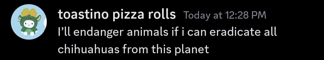 castleofarallia's tweet photo. #canceltoast @HayashiToast wants to eradicate all chihuahuas
haters will say it's fake π https://t.co/lMruAfaz09