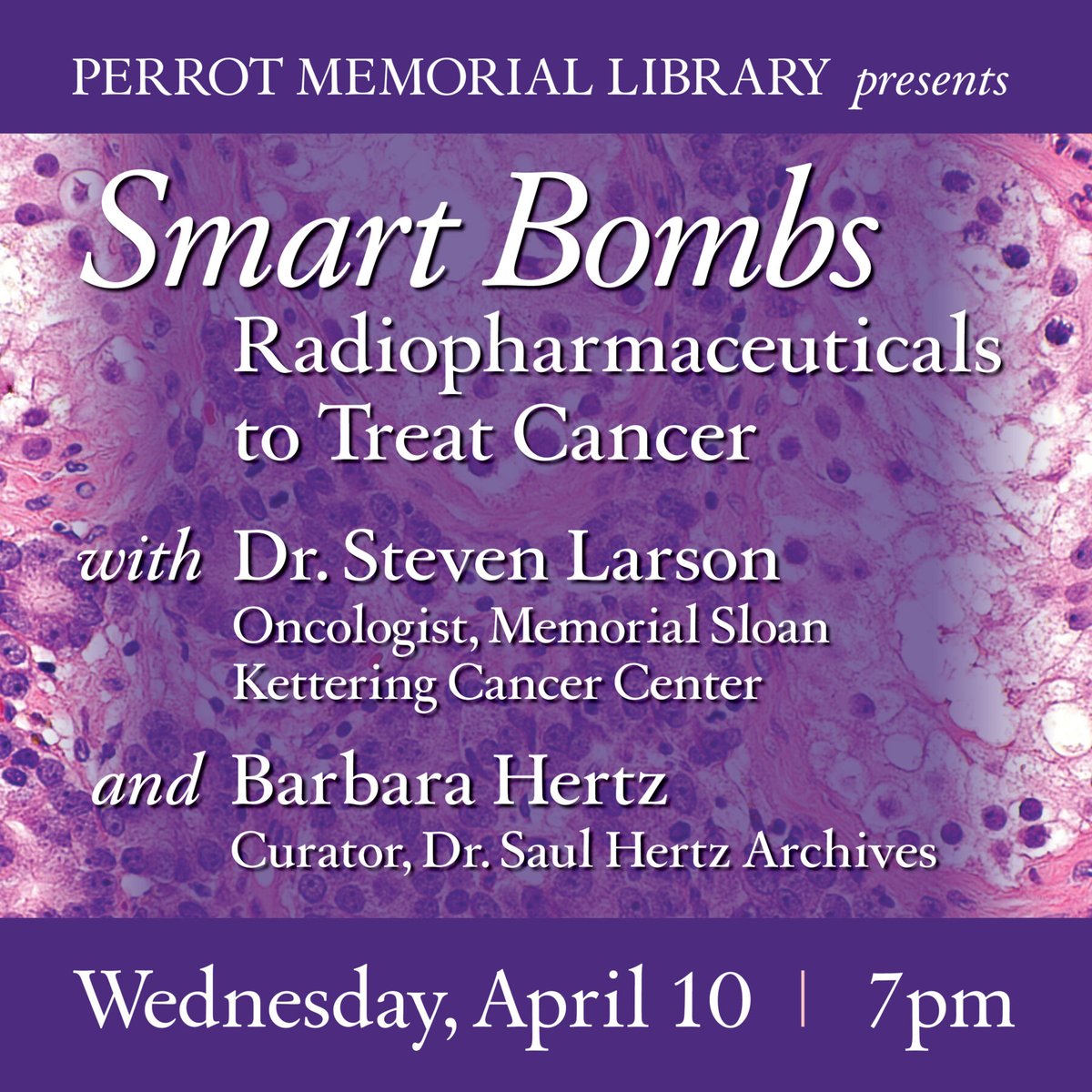 For those of you near NYC/CT area.... an interesting lecture on the use of #radiopharmaceuticals as a therapeutic tool against #cancer. 𝐖𝐞𝐝𝐧𝐞𝐬𝐝𝐚𝐲, 𝐀𝐩𝐫𝐢𝐥 10, · 7𝐩𝐦 𝐄𝐃𝐓 𝐏𝐞𝐫𝐫𝐨𝐭 𝐌𝐞𝐦𝐨𝐫𝐢𝐚𝐥 𝐋𝐢𝐛𝐫𝐚𝐫𝐲 (CT 06870 USA)