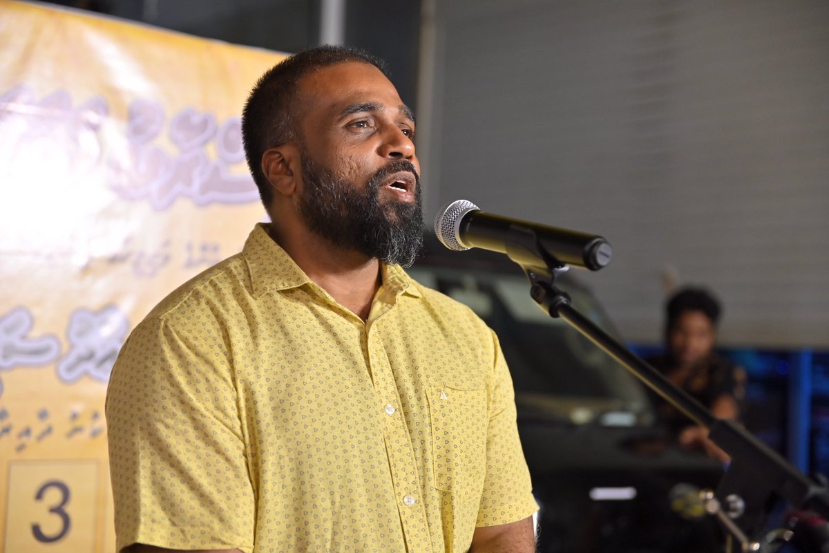 މަޖިލިސް20 މާފަންނު ދެކުނު ދާއިރާއަށް ވާދަ ކުރައްވާ މިޕާޓީގެ ކެންޑިޑޭޓް <a href="/iad_t/">Hassan iad (iadey)🇲🇻 ⚖</a> ގެ ވާހަކަފުޅު ދެއްކެވުން. 

މަޖިލިސް20 މާފަންނު ދެކުނު ދާއިރާއަށް ވާދަ ކުރައްވާ މިޕާޓީގެ ކެންޑިޑޭޓް <a href="/iad_t/">Hassan iad (iadey)🇲🇻 ⚖</a> ގެ ކެމްޕެއިން ޖަގަހަ ހުޅުވުމުގެ ހަރަކާތް.

މިސްރާބު ހަމަ މަގަށް އެޅުވުމަށް މާފަންނު ދެކުނު