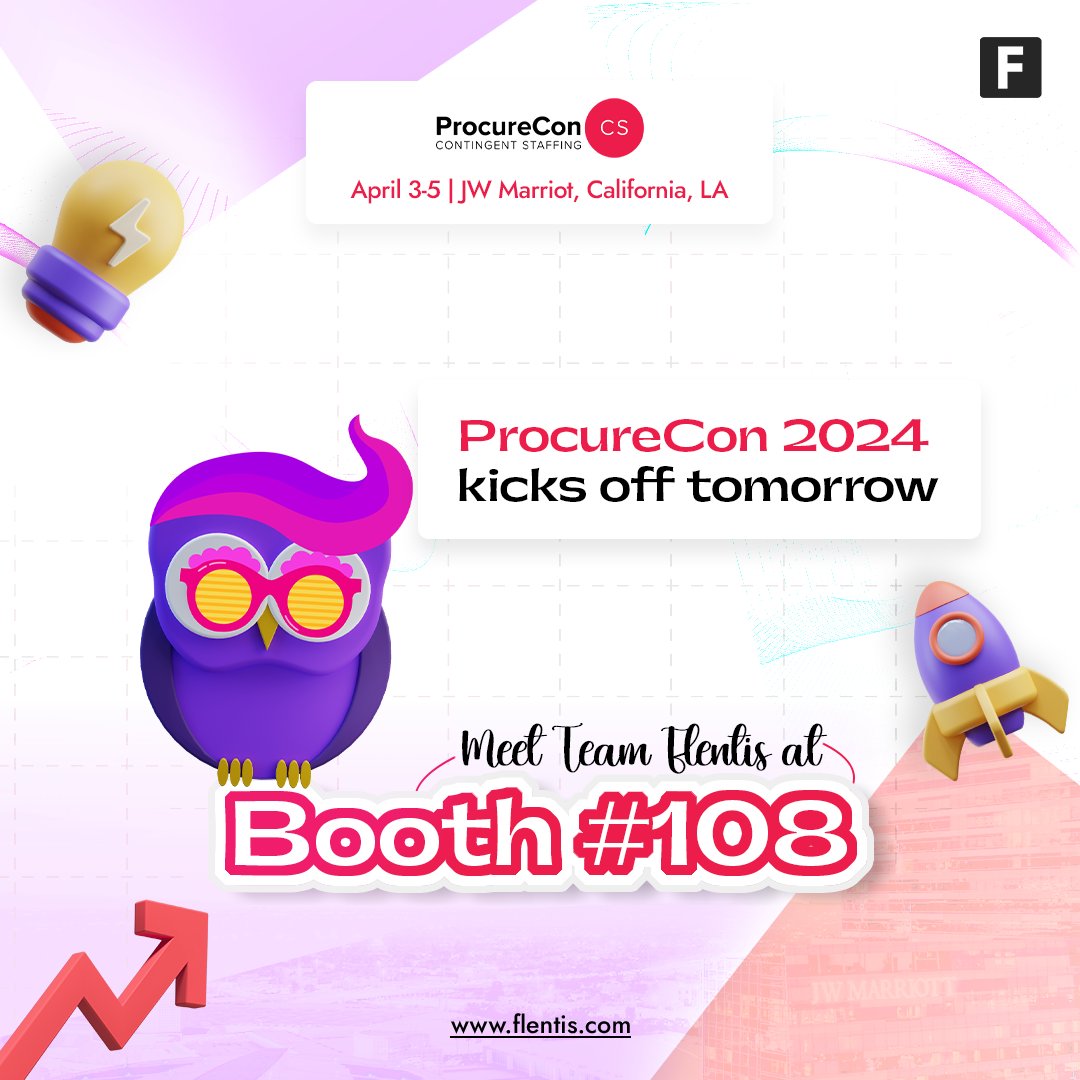 ProFlentis's tweet image. #ProcureConCS 2024 is here!

Let&apos;s discuss the future of work with the experts.

Find us at booth #108 for your one-stop for procuring and managing a contingent workforce.

​#Flentis #FlentisPRO #ProcureCon​ #ProcureCon2024 #ContingentWorkforce #StaffingEvents #FlentisPROVMS