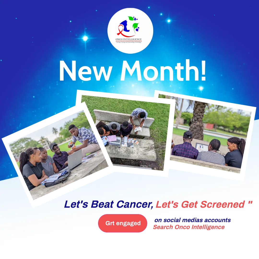 oncointelligenc's tweet image. New month, New goals, New beginnings. 
Let&apos;s make it count!

#LetsBeatCancer #LetsGetTested

@CDC_Cancer
@CdcTanzania @WHO @WHO_Tanzania @tzoncology