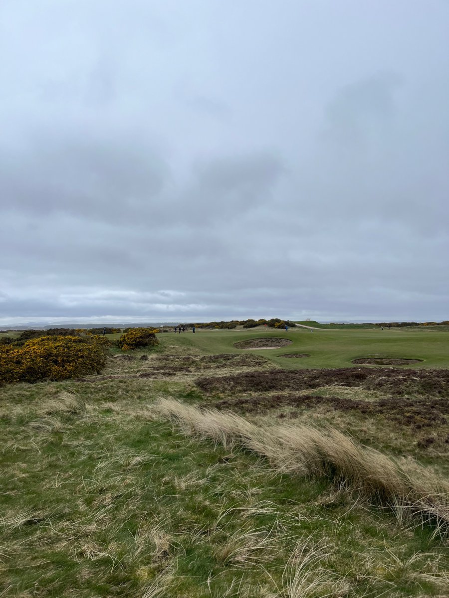 Went reverse today at the Old. Very cool, fun experience which just makes appreciation of the course even greater. This is the approach to my 5th (back of normal 13th) green 👌. Many thanks @TheHomeofGolf….. freezing more pics later