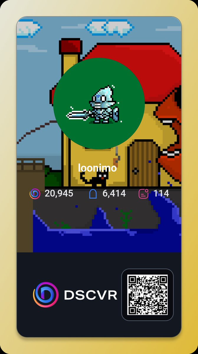 loonimo_'s tweet image. 32 days on @DSCVR1
The comunitty is crazy!!

6k followers in a month 
There are a lot of good people and Thank you for supporting my art

Much love🧡