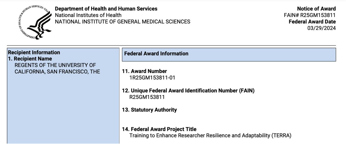 Jina Sinskey, MD, FASA (@jinasinskeymd) on Twitter photo Thrilled to add "NIH-funded well-being researcher" to my CV! Excited to embark on TERRA: R25 grant project with my co-PI <a href="/RSchwartzPhD/">Rachel Schwartz</a> to support biomedical scientist well-being ❤️ Could not have done this without support from <a href="/UCSFAnesthesia/">UCSF Anesthesia and Perioperative Care</a> @UCSFOCPD <a href="/ucsfhealth/">UCSF Health</a> <a href="/gropperUCSF/">michael gropper</a> Thrilled to add "NIH-funded well-being researcher" to my CV! Excited to embark on TERRA: R25 grant project with my co-PI <a href="/RSchwartzPhD/">Rachel Schwartz</a> to support biomedical scientist well-being ❤️ Could not have done this without support from <a href="/UCSFAnesthesia/">UCSF Anesthesia and Perioperative Care</a> @UCSFOCPD <a href="/ucsfhealth/">UCSF Health</a> <a href="/gropperUCSF/">michael gropper</a>