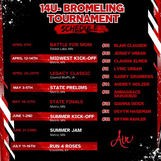 Air MN 8th grade teams!! You already know these two teams are ready to go!! So much talent <a href="/CoachBromeling/">Andy Bromeling</a>