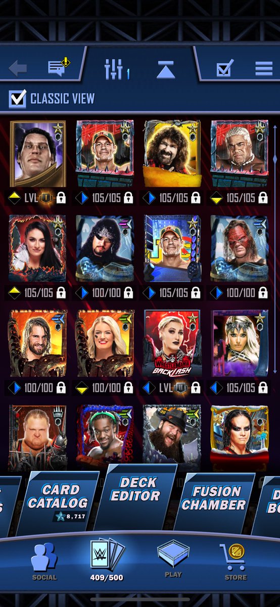 Unrated_Andrew's tweet photo. Selling acc,dm me if interested(offers on the table) #WWESuperCard @WWESuperCard https://t.co/kF55NOuaTd