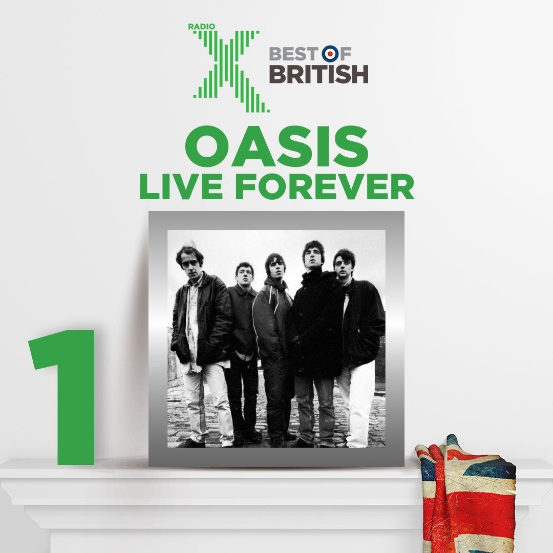 Your winner of this year’s #bestofbritish poll is… LIVE FOREVER BY @OASIS! Live Forever has been made #1 in Radio X's BOB four times 🙌 2018, 2021, 2023 and of course, 2024 🔥