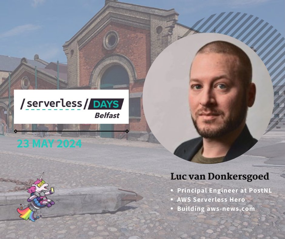 We are delighted to announce our next speaker @donkersgood Luc strives to help local and global AWS communities embrace skill sets to experience the joy, fun and sheer scale Serverless brings to application development. serverlessdaysbelfast.com #serverlessdays #speakers