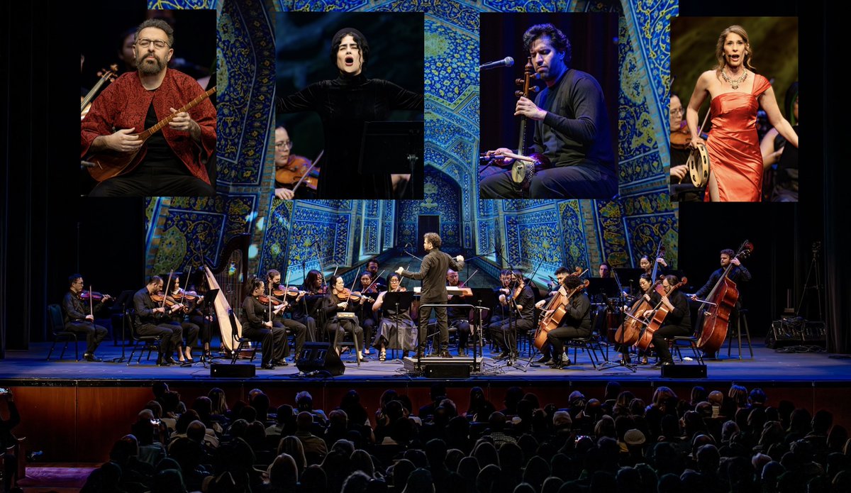 The NOWRUZ CONCERT with Tahmoures and Sohrab Pournazeri with special guests Sahar Boroujerdi, Hila Plitmann, and the Iranshahr Orchestra under the direction of Shahab Paranj. Check out our report from this year's incredible concert at Royce Hall. youtu.be/akJ6SRJa9rA?si…