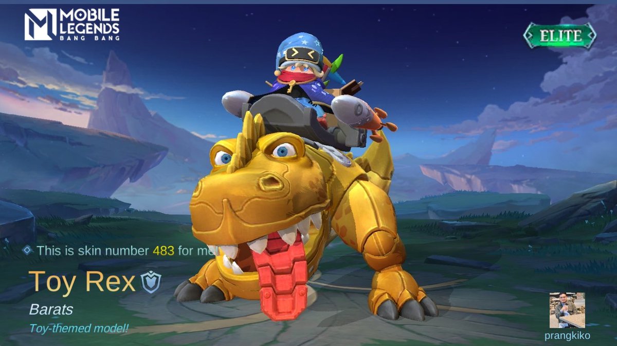 prangkiko's tweet photo. I just obtained a new skin Toy Rex in Mobile Legends: Bang Bang! Let's face off against the world's best MOBA players together! 
https://t.co/xeSyplIUBc https://t.co/Bonc7Nqz9t