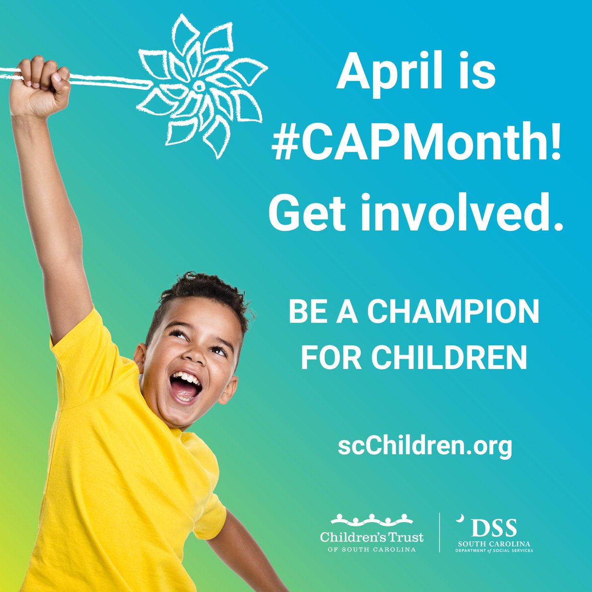 It takes all of us working together to build the relationships, communities and systems that help families help their children. #CAPMonth is an opportunity to celebrate the partnerships that make prevention happen. 💙

Join us! bit.ly/3TWkrAj | #ChampionsForChildren