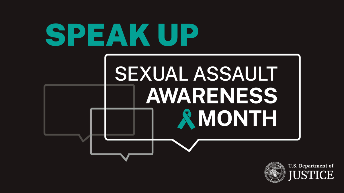 The Justice Department recognizes April as #SexualAssaultAwarenessMonth. For resources and programs to help victims, visit: ojp.gov/topics/sexual-…