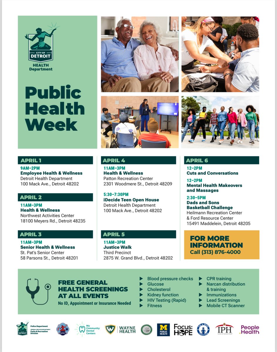 Get ready to LEVEL UP your health, #Detroit! 🌟 Dive into Public Health Week and #takepart in a world of fun, resources, and endless opportunities to boost your well-being. #civilrights #humanrights #inclusion #accessibility #publichealthweek