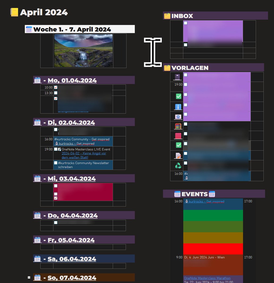 Planung der kommenden Woche mit #OneNote macht richtig Spaß...

So viel unentdecktes Potenzial und auch nach 15 Jahren lerne ich immer noch dazu...