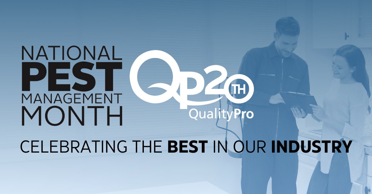 Celebrate #NPMM with QualityPro! Cobranding with QualityPro is a great way to promote your commitment to excellence in pest management. Make use of the marketing resources available through hubs.la/Q02rkQNs0 and use hashtags like #QualityPro and #NPMM to show off all month.