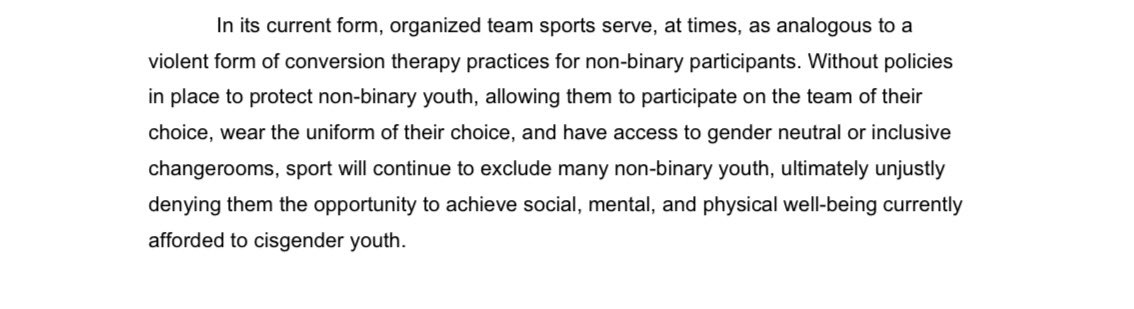 Should team sports in their current form in Canada be banned as conversion therapy under Bill C-4?
