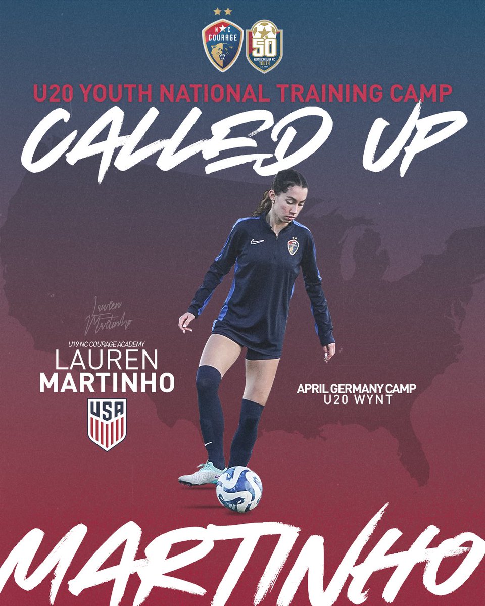Congratulations to Lauren Martinho on her call-up to the <a href="/USYNT/">U.S. Soccer YNT</a> U20 National Training Camp, held April 1-7th in Germany! The squad will take on both the host and Canada in matches throughout the week. Good luck Lauren, we are so proud of you! 🤩👏🏻