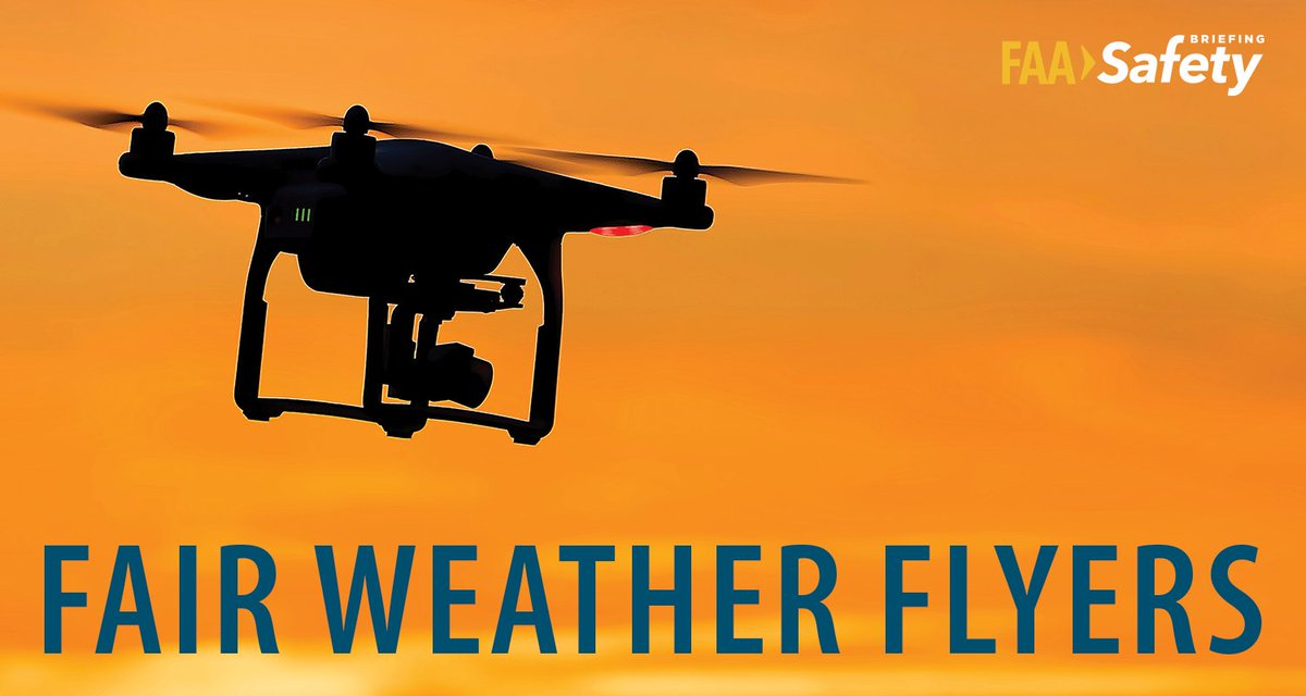 Drone pilots: Don't let the blue skies fool you, spring weather can be unpredictable. Learn more on how you can fly safer and stay ahead of weather surprises by understanding how they could impact your flight plans. bit.ly/3TUlmRr