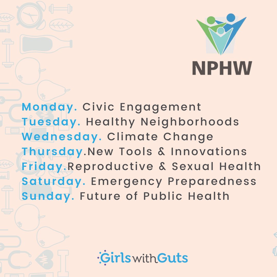 Public health and our health involve more than just health care. Health includes building communities free from pollution, with safe food and water, & strong personal relationships. Join @PublicHealth for #NPHW to learn more. #IBDgirls #IBD #ostomy